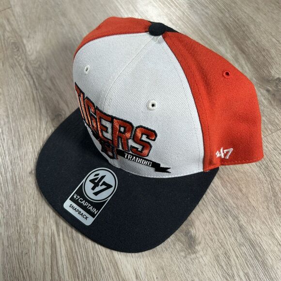 Detroit Tigers Hat Snapback NEW MLB Baseball 47 Brand White Blue Cap - Picture 8 of 9
